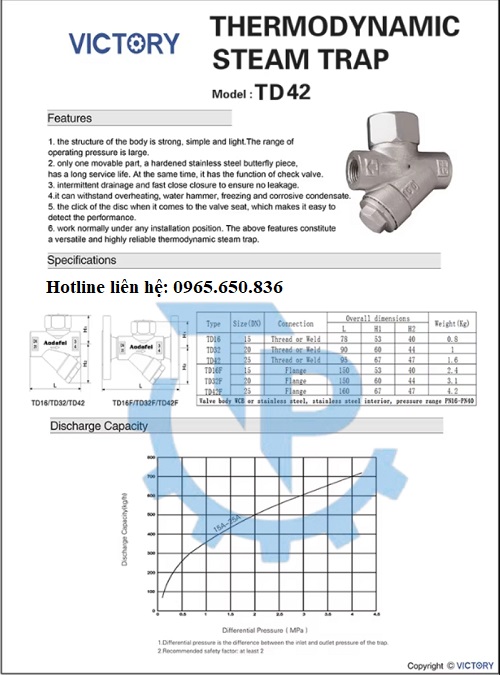 Catalog bẫy hơi Trung Quốc