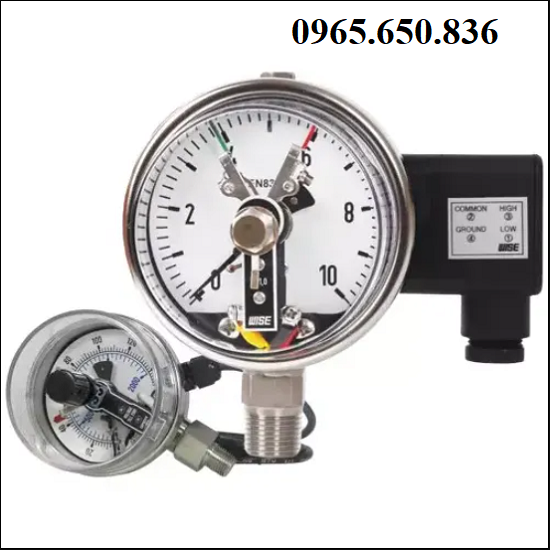 Áp kế 3 kim tiếp điểm điện