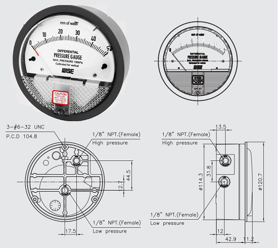 Cấu tạo đồng hồ đo ch&ecirc;nh &aacute;p
