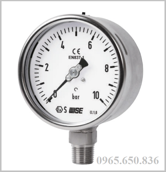 Đồng hồ đo áp suất wise 0-10 bar