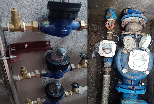 Vị trí lắp đặt đồng hồ do nước sinh hoạt