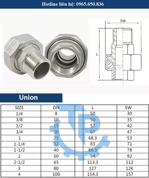 Catalog rắc co inox 304