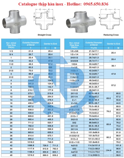 Catalog thập hàn inox