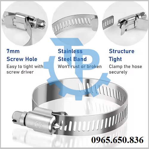 Cấu tạo đai siết cổ dê inox