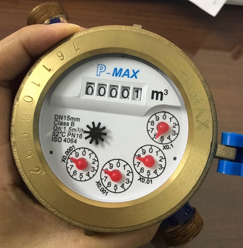 Cách đọc đồng hồ nước 5 số