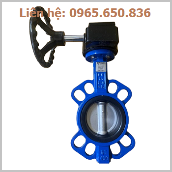 Van bướm tay quay thân gang cánh inox SW