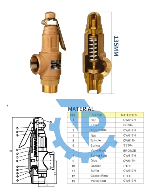 Cấu tọa van an toàn tác động trực tiếp