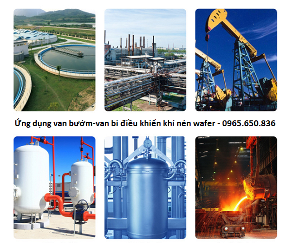 Ứng dụng van bướm-van bi điều khiển khí nén wafer