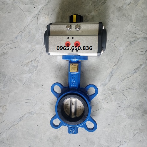 Van bướm điều khiển bằng khí nén gang