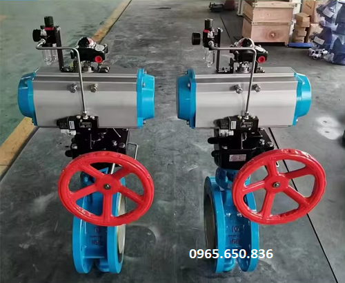Van bướm điều khiển khí nén DN100