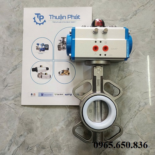Van bướm điều khiển khí nén Hàn Quốc