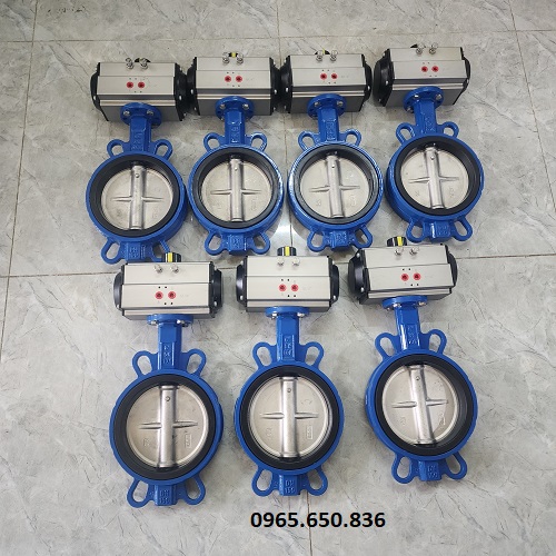Van bướm DN125 khí nén tác động đơn