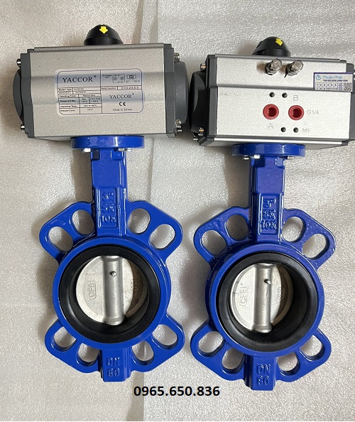Van bướm DN65 khí nén Hàn Quốc