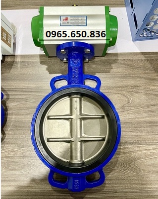 Van bướm gang điều khiển khí nén Trung Quốc