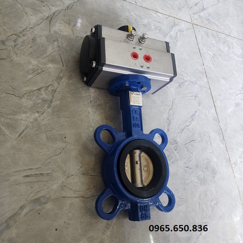 Van bướm gang khí nén Hàn Quốc
