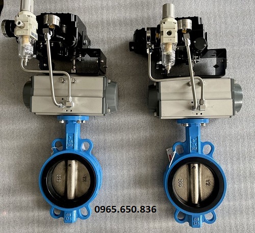 Van bướm kèm bộ lọc khí nén