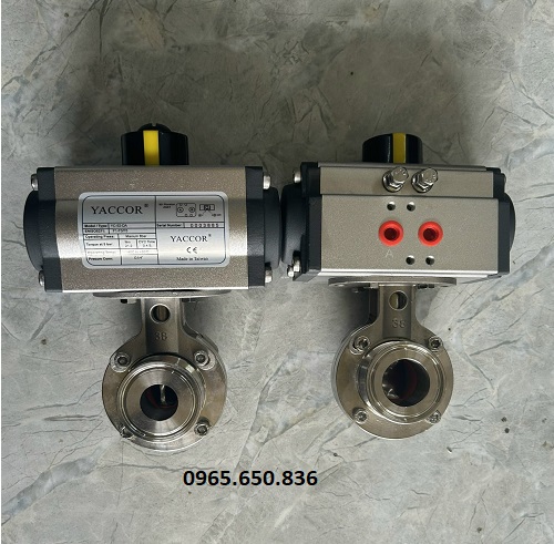 Van bướm khí nén inox vi sinh