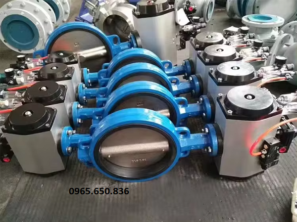 Van bướm khí nén tác động 2 lần