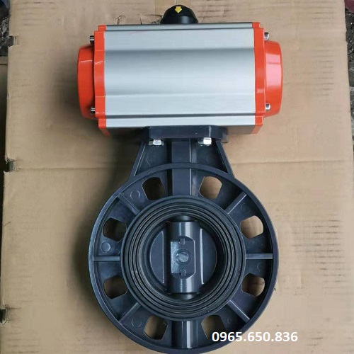 Van bướm nhựa khí nén tác động đơn