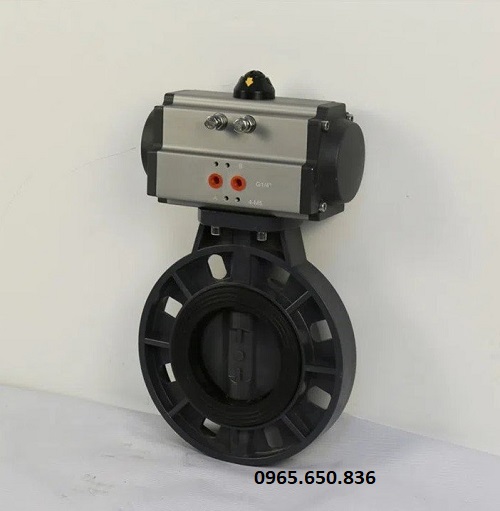 Van bướm nhựa khí nén tác động kép