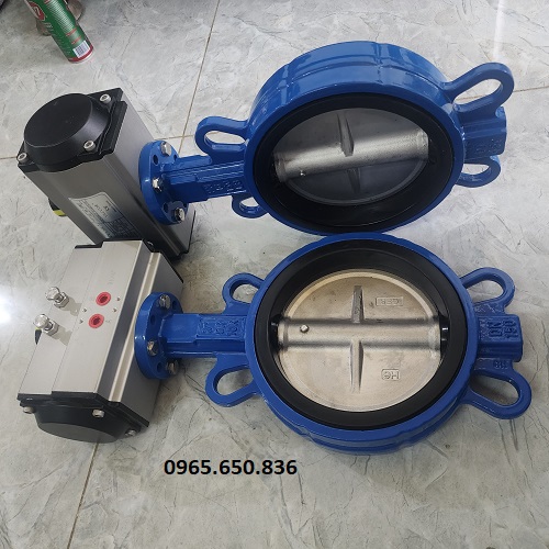 Van bướm tác động kép khí nén