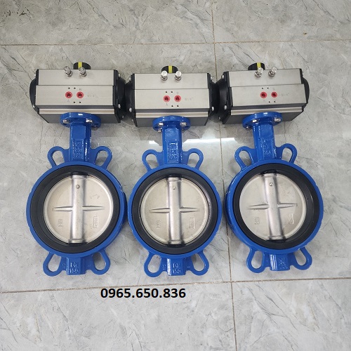 Van bướm tai bích khí nén ON OFF