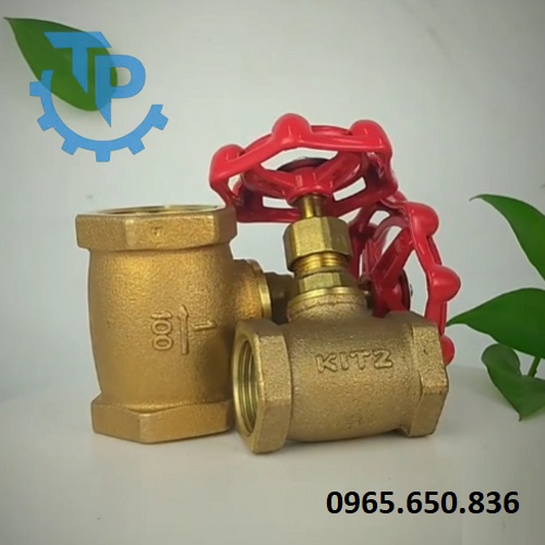 Van cầu đồng Kitz nối ren