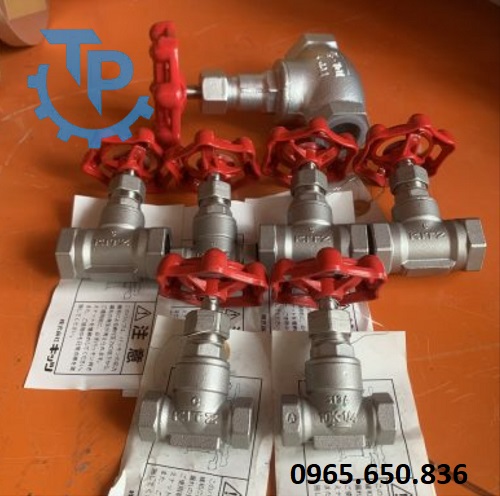 Van cầu inox Kitz nối ren