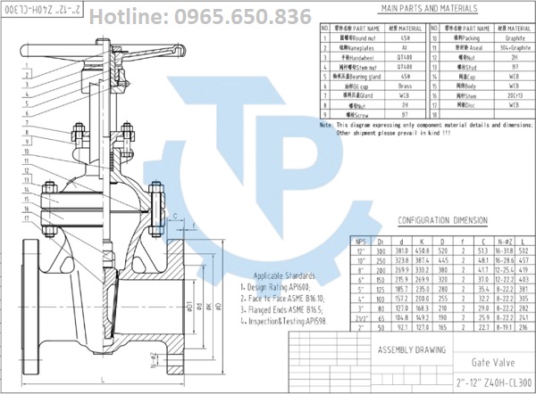 Catalog van cổng Z41H-40P