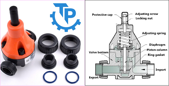 Cấu tạo van giảm áp nhựa