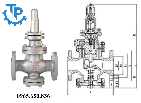 Cấu tạo van giảm áp thép