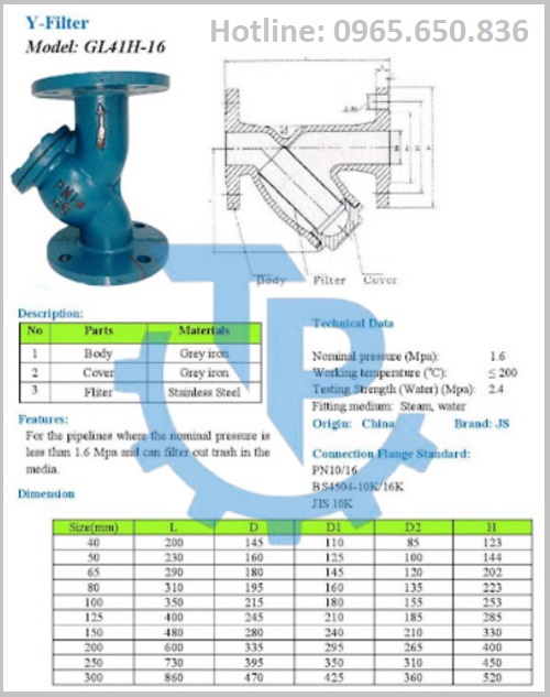 Catalog lọc y hơi Trung Quốc