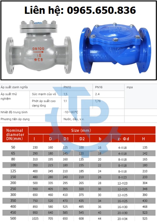 Cấu tạo check valve
