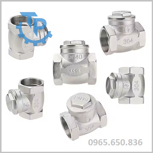 Van 1 chiều hơi lá lật inox 304