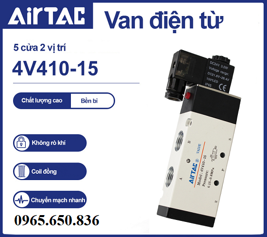 Van điện từ Airtac 4V410-15