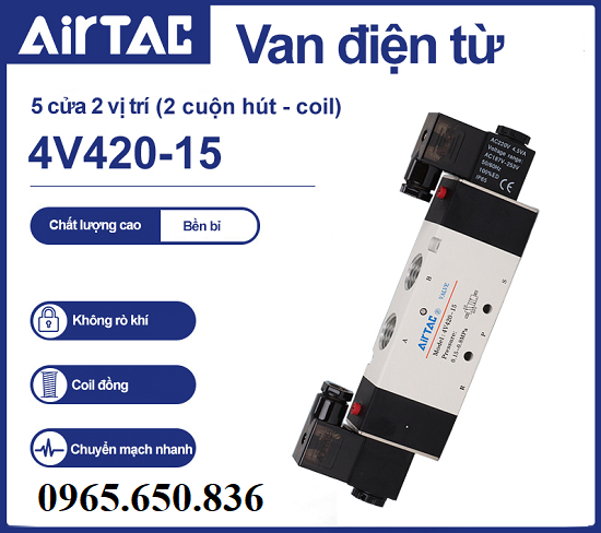 Van điện từ Airtac 4V420-15