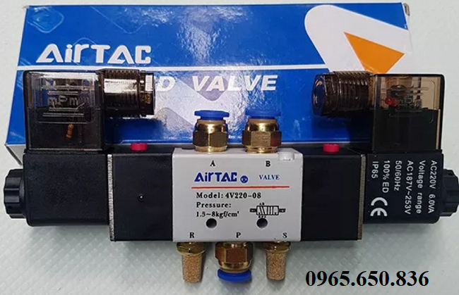 Van điện từ kh&iacute; n&eacute;n Airtac 4V220-08
