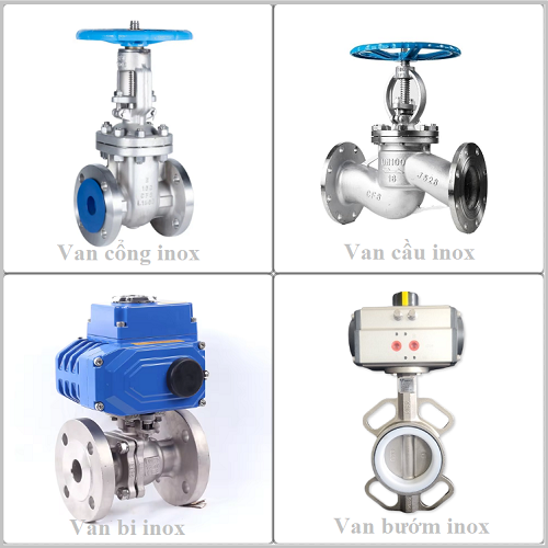 Các dòng van inox
