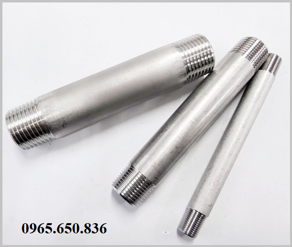 Ống nối 2 đầu ren inox