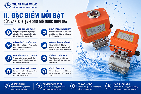 Van bi đóng mở nước bằng điện