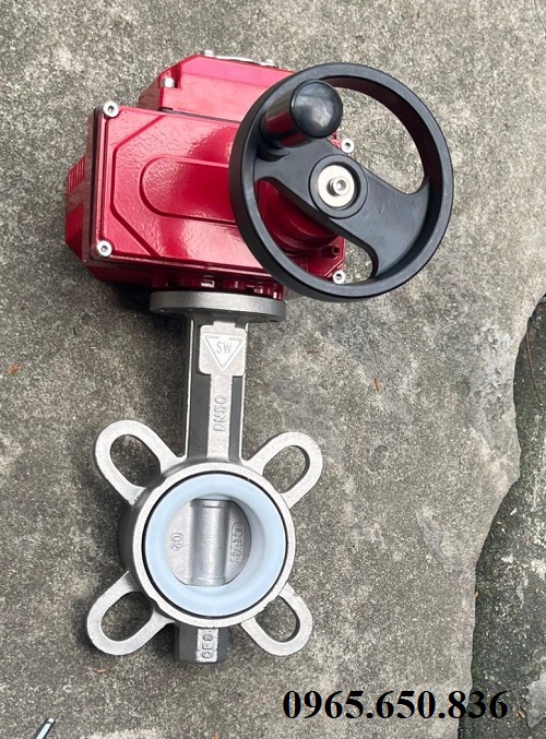 Van bướm inox điều khiển điện DN50