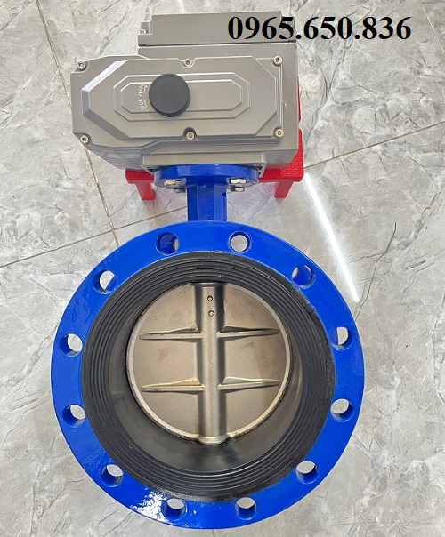 Van bướm mặt bích điện DN200