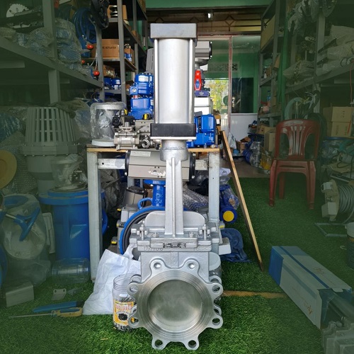 Van cổng dao lắp điều khiển khí nén