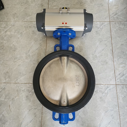 Van nước cánh bướm khí nén