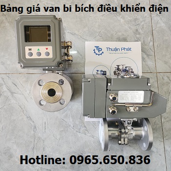 Bảng giá van bi điều khiển điện mặt bích