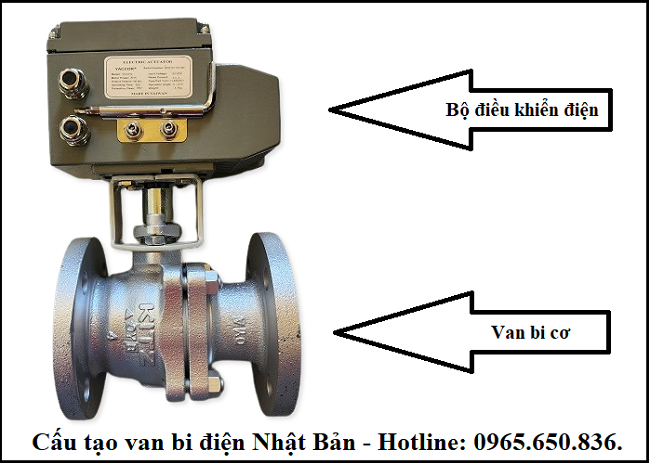 Cấu tạo van bi điều khiển điện Nhật Bản