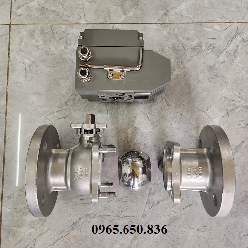 Cấu tạo van bi inox 304 điều khiển điện