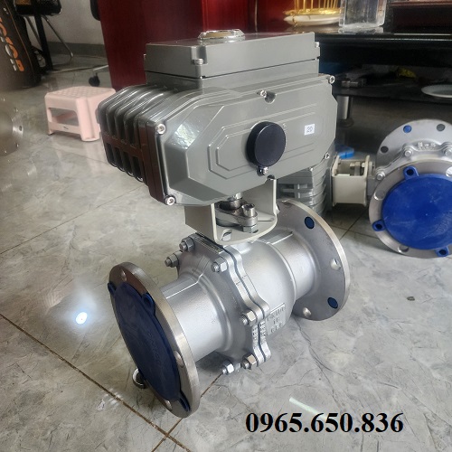 Van bi inox điều khiển điện Hàn Quốc