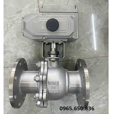 Van bi mặt bích điều khiển điện Haitima