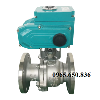 Van bi mặt bích điều khiển điện ON OFF